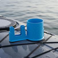 Paddle Board Drink Holder Porta Smartphone Water Sports Gear Matte Finish Secure gray