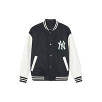 MLB SS24 New York Yankees Classic Color Block Casual Baseball Jacket Unisex jackets Black 3AJPV0141-50BKS