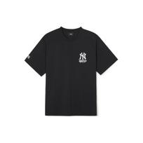 MLB SS24 New York Yankees Logo Loose Fit Printed Crew Neck Short Sleeve T-Shirt Unisex Tops Black 3ATSB1843-50BKS XS