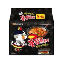 Samyang Buldak Aštrūs Vištienos Koreanų Kepti Makaronai 140g x 5 140g x 5 orange