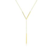 V-shaped Long Sexy Clavicle Gold Colour Chain Necklace Choker for Women 2024 Fashion Jewelry Party Gifts KTJ