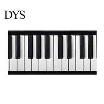 200 cm 3D juodai baltas pianino klavišų lipdukas Muzikantas Sienos Art Decal Dekoras gray