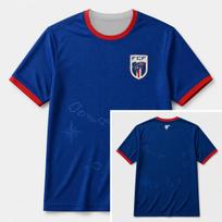 Unisex Cape Verde Soccer Jersey Adult Kids Short Sleeve Football Shirt FCF Badge Island Map Breathable Fan Cheer Stadium Top S