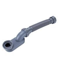 Flexible Freestanding Tub Drain Kit ABS 1 1 2 Inch Low Profile Flat P Trap for Bathtub Shower Gray pilka spalva