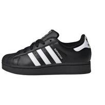 Adidas Originals Superstar 2 Leather Low top Kids' Skateboarding Shoes Black Unisex JH9977 35.5