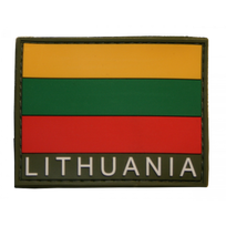 Antsiuvas su velcro LIETUVA 65x50mm