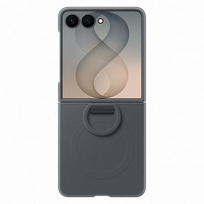 Samsung Silicone Ring Magnet Case, Galaxy Flip8, tamsiai pilkas - Dėklas