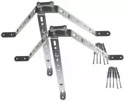 DELTA OPTICAL OMP-50R45-70 Sieninis laikiklis antenos stiebui tvirtinti, cinkuotas plienas, 50 mm atitraukimas, 45–70 mm stiebo skersmuo