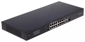 POE LANG NSW2020-16T1GT1GC-POE-IN Unmanaged PoE+ Switch, 16 PoE Portų, 230W