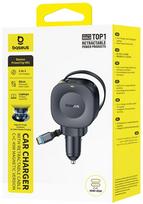 Automobilinis įkroviklis Baseus PrimTrip VR2, 2 x USB Type C, juoda sp., 45 W