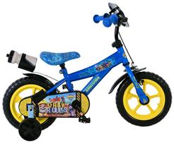 Vaikiškas dviratukas su papildomais ratukais, vaikų Volare Paw Patrol Rubble & Crew, mėlyna sp./geltona sp., 12"