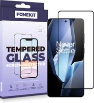 FoneKit Full Cover Screen Protector - Tempered Glass, OnePlus 13R, Black (Oneplus 13R 2.5D full cover glass)