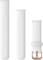 Garmin watch strap Venu 2S 18mm, white/rose gold | 010-12932-0F