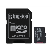 Kingston | UHS-I | 64GB | microSDHC/SDXC Industrial Card | Flash memory class Class 10, UHS-I, U3, V30, A1 | SD Adapter | SDCIT2/64GB