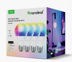 Nanoleaf Essentials Smart A60 Bulb Matter WiFi 900Lm 2700-6500K, 4pcs pack | E27 | 9 W | RGBCW | N7501B02-4A60E