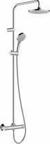 Termostatinė dušo sistema Hansgrohe Vernis Blend 200 1jet EcoSmart, 26089000, chromo