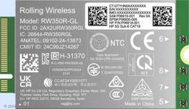 HP 5G Modem m.2 WWAN 4G/5G Sub-6 GHz FM350-GL Mobile Broadband Cellular (compatible with WWAN-ready EliteBook 8 X - G1i G1a - 13 14 16, Flip, ZBook 8 X Fury - G1i G1a - 14 16 18) | B8BD4AA