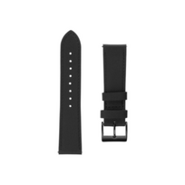 Fixed | Leather Strap with Quick Release 22mm for Smartwatch | Black | FIXLST-22MM-BK
