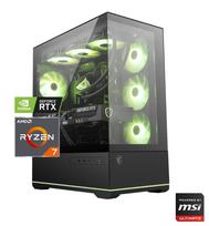 Kompiuteris "GameOn MSI ASCEND" | AMD Ryzen™ 7 9800X3D 4.7~5.2Ghz | MSI B840 Gaming Plus WiFi PCIe 5 | 32GB DDR5 (2x16GB) | 2TB SSD (Skaitymo greitis 5000MB/s) | GeForce RTX™ 5070 Ti 16GB 3X OC DLSS 4 GDDR7 | GAMEON MSI 4 | RTX IT'S' ON, DLSS 4, Ray Tracing, Reflex 2, AI PC, NVIDIA Studio | Dovana RGB žaidimų klaviatūra ir pelė