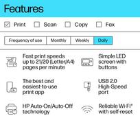 HP LaserJet Pro M110w Printer - BOX DAMAGE - A4 Mono Laser, Print, WiFi, 20ppm, 100-1000 pages per month | 7MD66F#B19?/PACKAGE