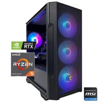 Kompiuteris "CYBER 5X D5" | AMD Ryzen™ 5 7600X 6-Core | 32GB DDR5 5600Mhz | 1TB SSD | GeForce RTX™ 5060 8GB OC GDDR7 DLSS 4 | 20240547_5060 | RTX IT'S' ON, DLSS 4, Ray Tracing, Reflex 2, AI PC, NVIDIA Studio | Dovana RGB žaidimų klaviatūra ir pelė