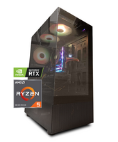 Kompiuteris "Rider RGB" | AMD Ryzen™ 5 5500 | 16GB DDR4 (2x8GB) | 1TB SSD | GeForce RTX™ 5060 8GB OC GDDR7 DLSS 4 | 240118_5060 | RTX IT'S' ON, DLSS 4, Ray Tracing, Reflex 2, AI PC, NVIDIA Studio | Dovana RGB žaidimų klaviatūra ir pelė