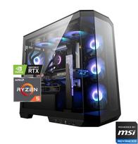 Kompiuteris "MSI Shark 1" | AMD Ryzen™ 5 9600X | MSI B850M GAMING PLUS WIFI6E | 32GB DDR5 (2x16GB) | 1TB M.2 SSD | GeForce RTX™ 5060 Ti 8GB OC GDDR7 DLSS 4 | 240540_9600X | RTX IT'S' ON, DLSS 4, Ray Tracing, Reflex 2, AI PC, NVIDIA Studio | Dovana RGB žaidimų klaviatūra ir pelė