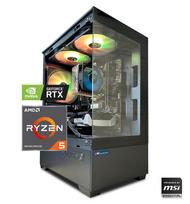 "Powered By MSI" Kompiuteris "eSports Ryzen 5 Pro" | AMD Ryzen 5 5500 3.6~4.2GHz | MSI A520M-A PRO | 16GB DDR4 | 1TB SSD PCIe M.2 | MSI GeForce RTX™ 5060 8G VENTUS 2X OC | 220595_5060_v2 | RTX IT'S' ON, DLSS 4, Ray Tracing, Reflex 2, AI PC, NVIDIA Studio | Dovana RGB žaidimų klaviatūra ir pelė