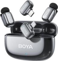 Boya wireless microphone mini 2-01 Lightning/USB-C, lunar silver | BOYA mini 2-01-Space Gray