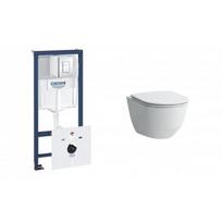 Potinkinio rėmo ir pakabinamo klozeto komplektas Grohe 38827000 + Laufen H8669570000001 | 38827000H86695700000