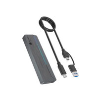 Raidsonic Icy Box M.2 SATA/NVMe SSD Enclosure with USB 3.2 Gen 2 Type-C and RGB light | Warranty IB-1826MCL-CU31 month(s)
