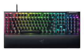 Razer BlackWidow V4 Laidinė žaidimų klaviatūra USB, Green Switch Tactile and Clicky, US, Juoda | RZ03-04690100-R3M1