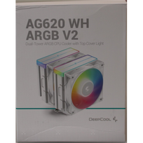 IŠPARDAVIMAS. Deepcool AG620 ARGB V2 CPU Cooler, white | Deepcool CPU Cooler | AG620 ARGB | PAŽEISTA PAKUOTĖ | Intel, AMD | R-AG620-WHAMMN-GJDSO