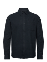 Knowledge Cotton Apparel - Organic Cotton Flannel Shirt Gots - Laisvalaikio marškiniai - Juoda
