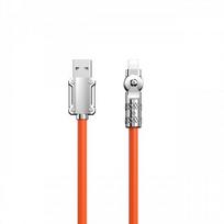 USB Kabelis Dudao "L24AL" (180' kampu) oranžinis "Lightning" 100cm (iki 30W)