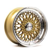 R17x8.5J 4x108 ET25 CB-72.6 GLOSS GOLD & POLISHED