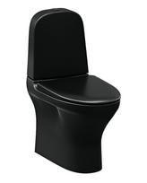 Klozetas su dangčiu Gustavsberg Estetic 8300, GB1183002R7231G, matinė juoda