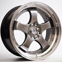 R18x8.5J ET25 CB-74.1 Hyper Black/Lip Machined