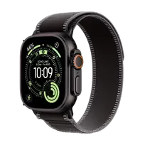 Apple Watch Ultra 3 GPS + Cellular 49mm Black Titanium korpusas su Black/Charcoal Trail Loop - Large, Modelis A3281, MF1H4QR/A | MF1H4QR/A | 195950610666