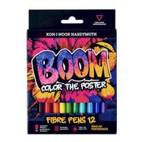 Flomasteriai Koh-I-Noor BOOM 1022 12 spalvų