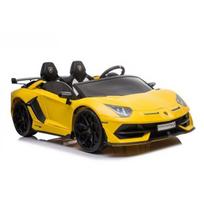 Geltonas elektrinis Lamborghini Aventador SX2028 automobilis