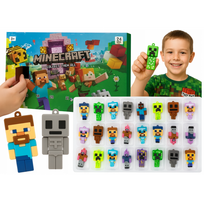 Minecraft figūrėlių Advento kalendorius (nukainota)