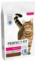 PERFECT FIT Adult 1+ – suaugusiems katėms skirtas sausas maistas su dideliu lašišos kiekiu, 7 kg