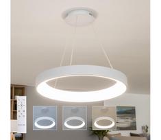 Brilagi - LED su dimeriu, pakabinamas šviestuvas ant laido FALCON II LED/99W/230V, skersmuo 60 cm, baltas + nuotolinis pultas
