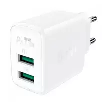 "Acefast" įkroviklis 2x USB 18W QC 3.0, AFC, FCP baltas (A33 baltas)
