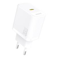 Dudao A27P 30W PD GaN USB-C sieninis įkroviklis - baltas