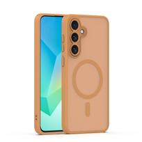 Mag Matt dėklas Samsung Galaxy S25 FE rudas, apsauga kamerai