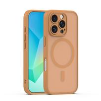 Mag Matt dėklas Apple iPhone 16 Pro 6,3" rudas su apsauga kamerai