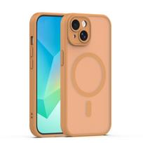 Mag Matt dėklas iPhone 15 6,1" rudas, apsauga kamerai