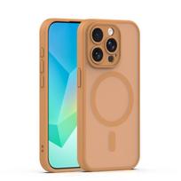 „Mag Matt“ dėklas, skirtas „iPhone 14 Pro“ 6,1" rudas, su apsauga kamerai